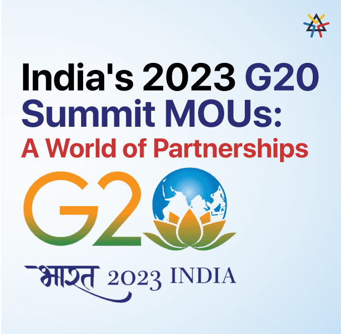 India's 2023 G20 summit MOUs